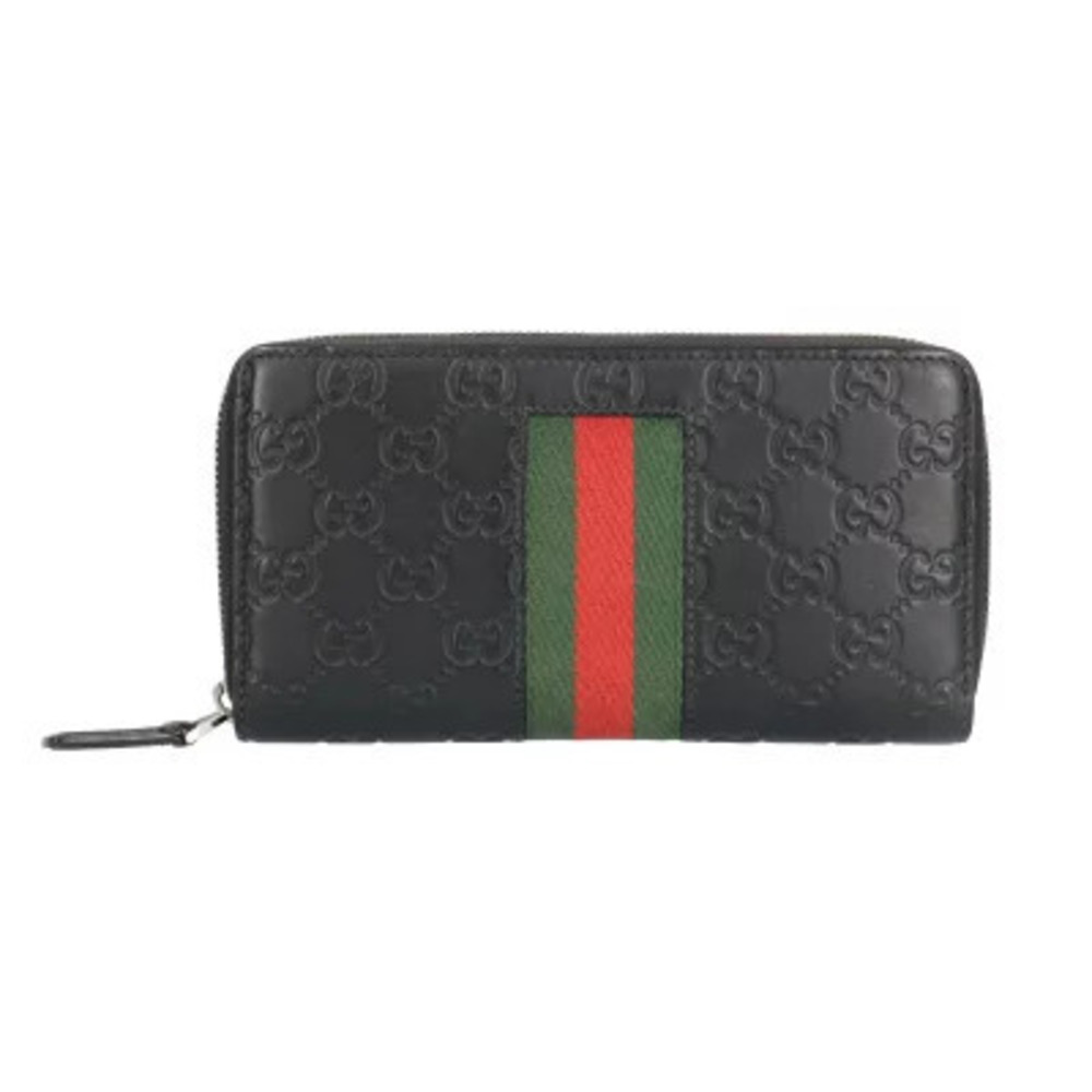 Gucci Guccissima Web Long Wallet Leather